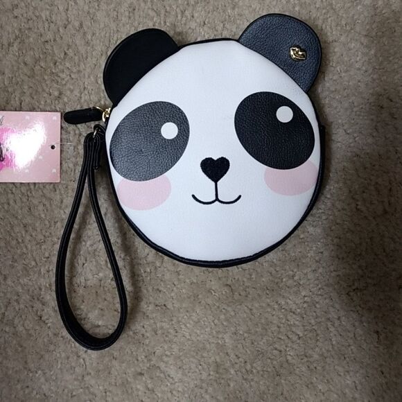 Betsey Johnson panda wristlet - Picture 1 of 8